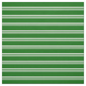 White en Dark Green Stripes Pattern Stof (Swatch)