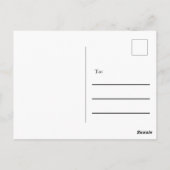 White en Faux Gold Hartelijk dank Briefkaart (Achterkant)