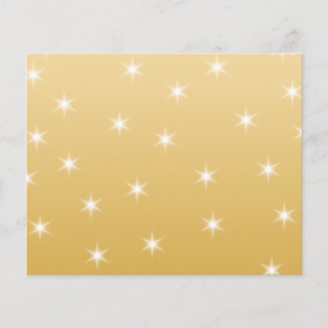 White en Gold Color Star-patroon (Voorkant)