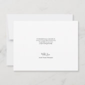 White en Gold Cross Boy naam Eerste communie Bedankkaart (Achterkant)