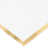 White en Gold Crown Crest Personalized Tafelkleed (Gekanteld)