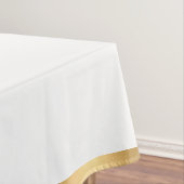 White en Gold Crown Crest Personalized Tafelkleed (Voorbeeld)