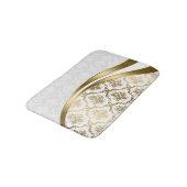 White en Gold Floral Damaskers 2 Badmat (Gekanteld)
