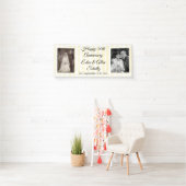 White en Gold Happy 50e Jubileum banner (Insitu)