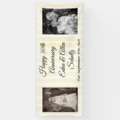 White en Gold Happy 50e Jubileum banner (Verticaal)