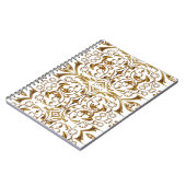 White en Gold Luxury Notitieboek (Linkerzijde)