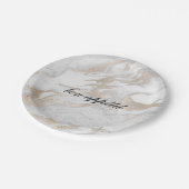 White en Gold Marble Paper Bord (Gekanteld)