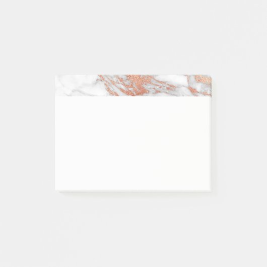 White en Gold Marble Post-it Notes (Voorkant)