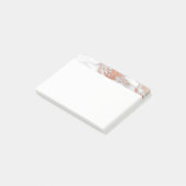 White en Gold Marble Post-it Notes (Schuin)