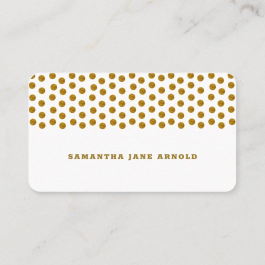 White en Gold Polka Dot, Diaper Raffle Ticket Informatiekaartje (Achterkant)