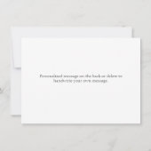 White en Gold Pumpkin Hartelijk dank Notitiekaartje (Achterkant)