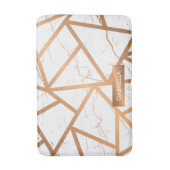 White en Golden Marble Badmat (Voorkant Verticaal)