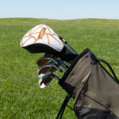 White en Golden Marble Golfheadcover (Insitu)