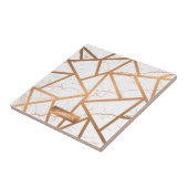 White en Golden Marble Tegeltje (Zijkant)