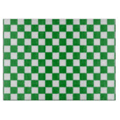 White en Green Checkered Snijplank (Voorkant)