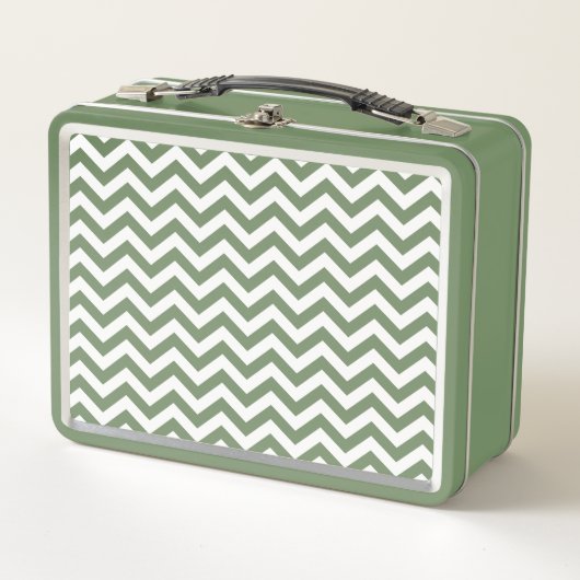 White en Green Chevron Pattern (Voorkant)