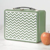 White en Green Chevron Pattern (In situ)