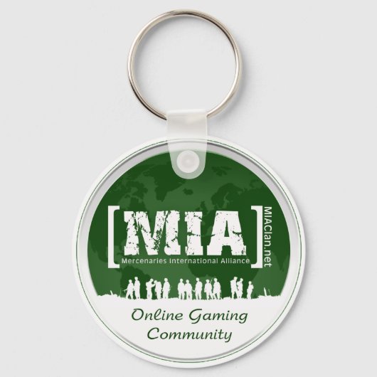 White en Green MIAClan.net Sleutelhanger (Voorkant)