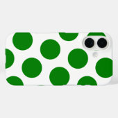 White en Green Polka Dot Pattern Case-Mate iPhone Case (Achterkant (horizontaal))