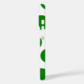 White en Green Polka Dot Pattern Case-Mate iPhone Case (Achterkant / Links)