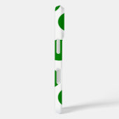 White en Green Polka Dot Pattern Case-Mate iPhone Case (Achterkant / Rechts)