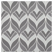 White en Grey Art Deco Patroon Stof (Swatch)