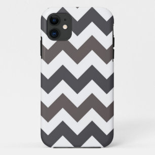 White en Grey Chevron Zigzap Pattern Case-Mate iPhone Case