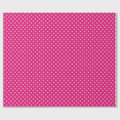 White en Hot Pink Pot Pattern Cadeaupapier (Vlak)