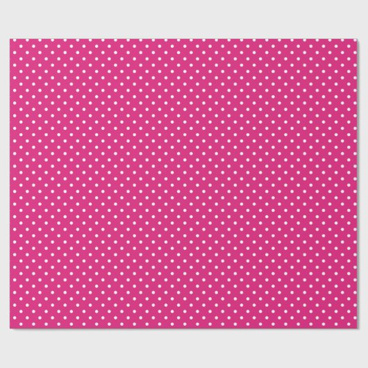 White en Hot Pink Pot Pattern Cadeaupapier (Vlak)