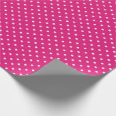 White en Hot Pink Pot Pattern Cadeaupapier (Hoek)