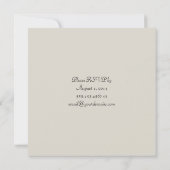 White en Ivory Floral Love Post Wedding Kaart (Achterkant)