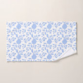 White en Light Blue Floral Bad Handdoek (Handdoek)
