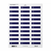 White en marine | Kassyretouradres Etiket (Full Sheet)
