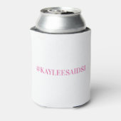 White en Neon Final Fiesta Bachelorette Favor Blikjeskoeler (Blikje Achterkant)