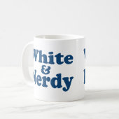 White en Nerdy Koffiemok (Voorkant links)
