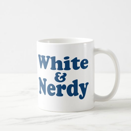 White en Nerdy Koffiemok (Rechts)
