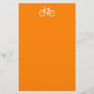 White en Oranje Bike Briefpapier