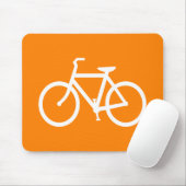 White en Oranje Bike Muismat (Met muis)