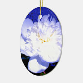 White en paarse Peony Keramisch Ornament (Links)