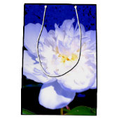 White en paarse Peony Medium Cadeauzakje (Achterkant)