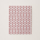 White en Red HO Ho HO Holiday Kerstmis Legpuzzel (Verticaal)