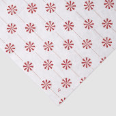 White en Red Lollipops Holiday Tissue Paper Tissuepapier (Detail)