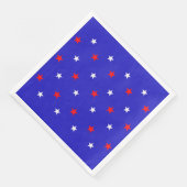 White en Red Stars - Starry Sky Pattern Servet (Hoek)