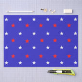 White en Red Stars - Starry Sky Pattern Tissuepapier (Craft)