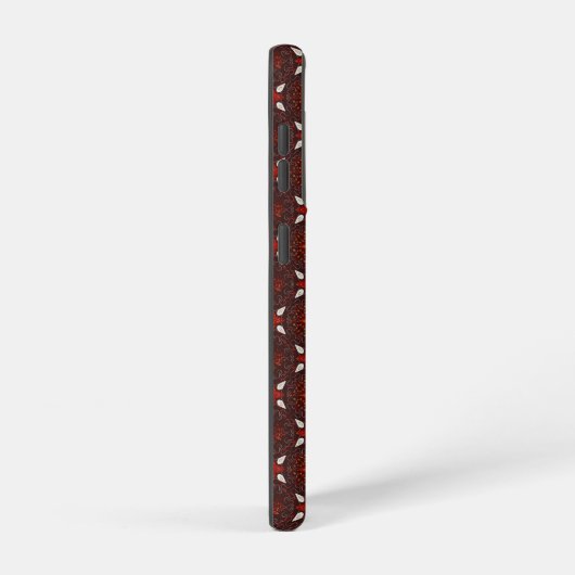 White en Red Taika Pattern Samsung Galaxy Hoesje (Rechterkant)