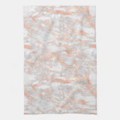 White en Roos Gold marble 2 Theedoek (Verticaal)