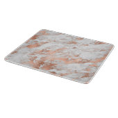 White en Roos Gold Marble 3 Snijplank (Hoek)