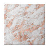 White en Roos Gold Marble 3 Tegeltje (Voorkant)
