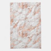 White en Roos Gold Marble 3 Theedoek (Verticaal)