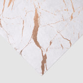 White en Roos Gold Marble Designer Tissuepapier (Detail)